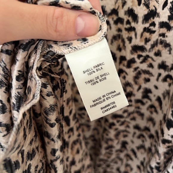 Rebecca Taylor Leopard Print 100% Silk Dress - Picture 8 of 8